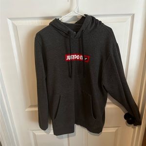 #33 Nike Men’s Hoodie Just Do It Grey